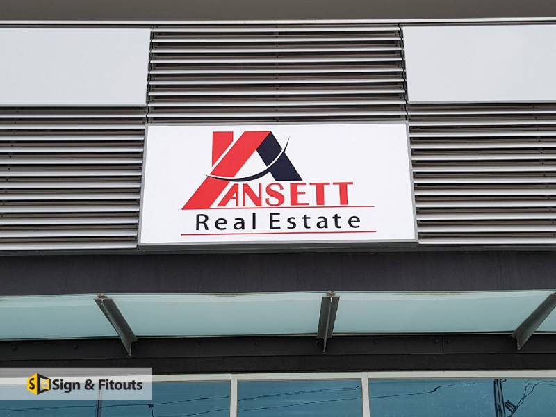 Rectangular Light Box Sign Ansett