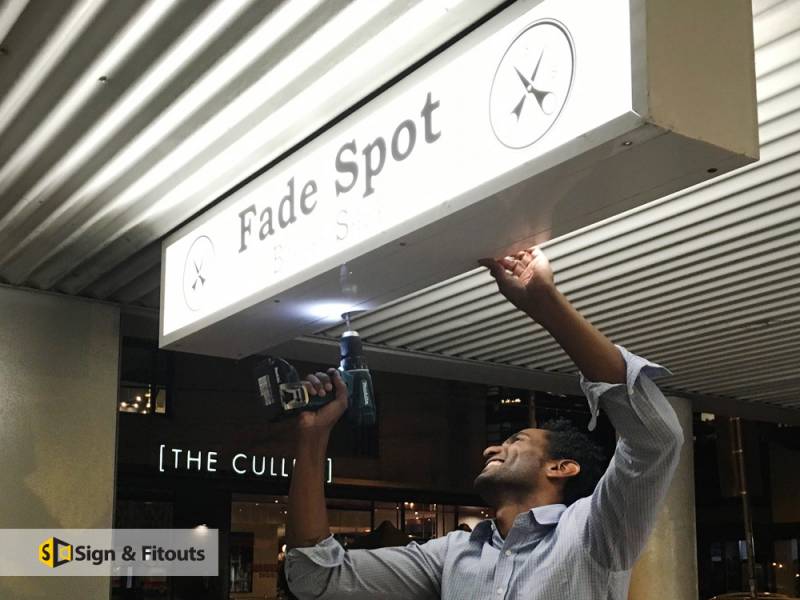 Light box signs Fade Spot