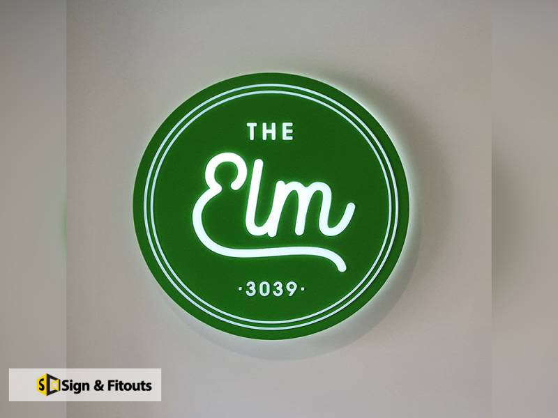 push through letter sign, 3D sign, Illuminated signage