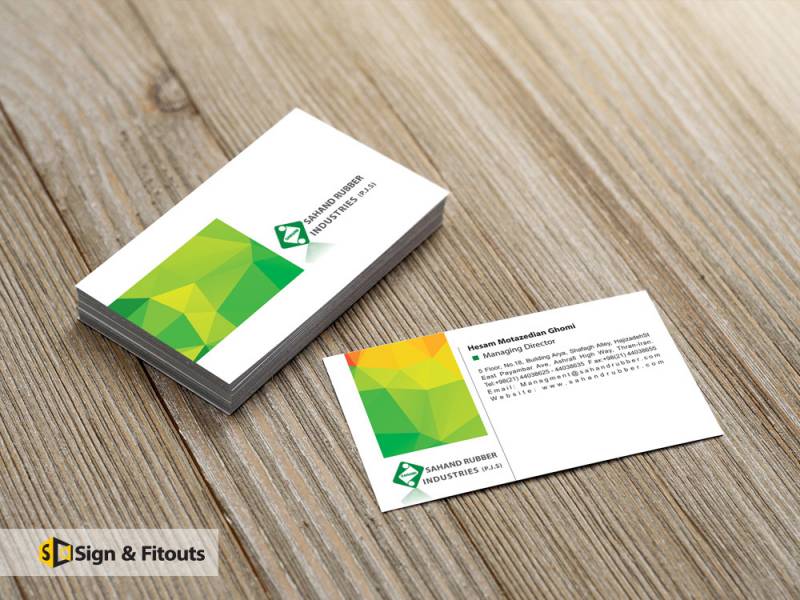 Business card signs