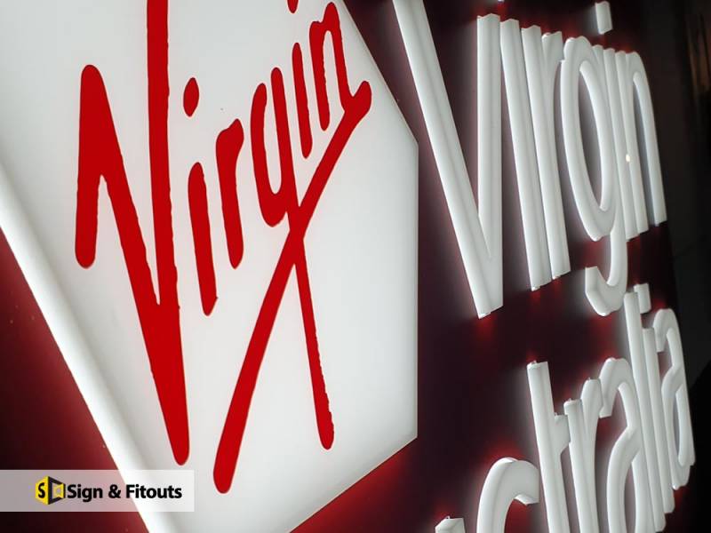 Acrylic sign, 3D letter sign, Office signage, Illuminated sign