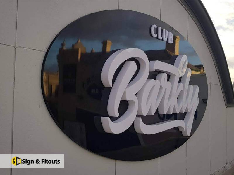 3D letter sign, Acrylic sign, Custom sign, Building signage