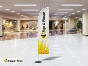 Flag sign, feather flag