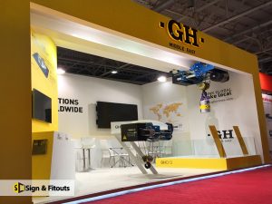 Exhibition stand sign