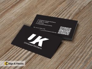 Business card signs