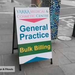 A-Frame signs, sandwich board, sidewalk A-board sign