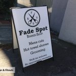 A-Frame signs, sandwich board, sidewalk A-board sign