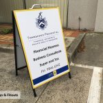A-Frame signs, sandwich board, sidewalk A-board sign