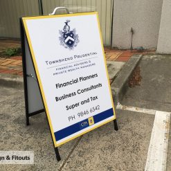 A-Frame signs, sandwich board, sidewalk A-board sign