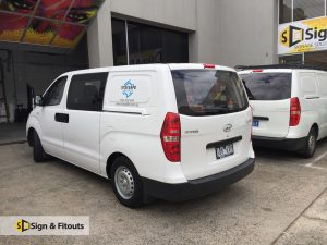 Car sticker sign, Vehicle signage