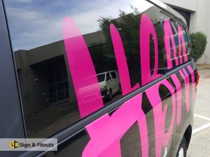 car graphics, car stickers, vehicle signage