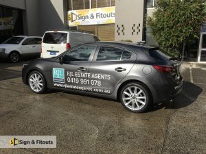 car signage, car graphics, car sticker sign