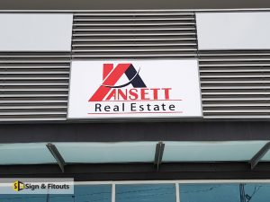 light box sign, office sign