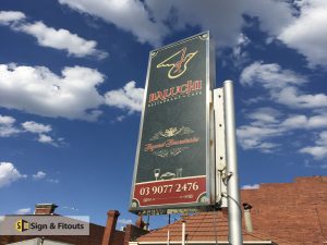 light box sign, shop signage