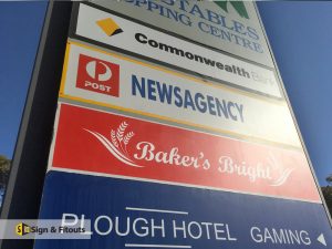 Light box signs, pylon sign