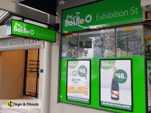 shop sign, Light box sign, under awning sign