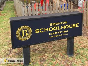 yard sign, light box sign