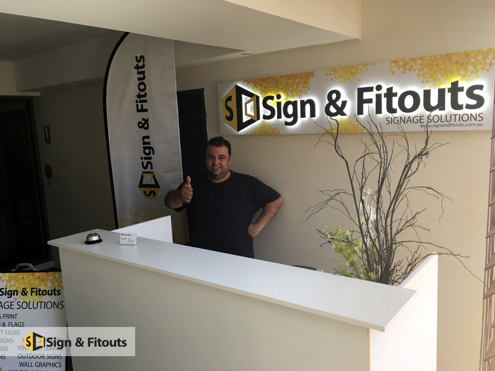Acrylic Reception Signs - Sign And Fitouts