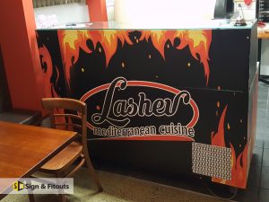 Reception Signs, front counter sign