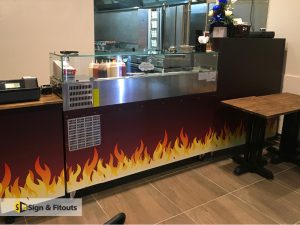 Front counter sign, shop sign, business sign