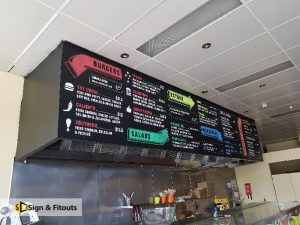 Menu board, building sign, custom sign