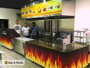 front counter sign, Panel sign, menu sign