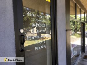 Vinyl Signwriting, window sign, window graphics