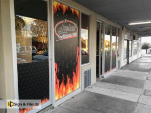 Window sign, window graphics