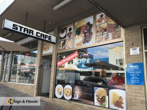 Window sign, window graphics, shop sign