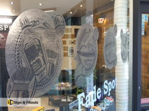 Window graphics, window frosting, window sign