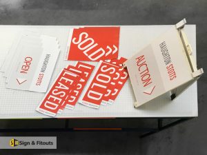 Realestate sign, real estate stickers