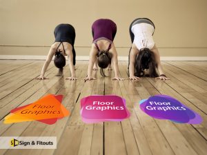 floor graphics, floor decals, floor stickers