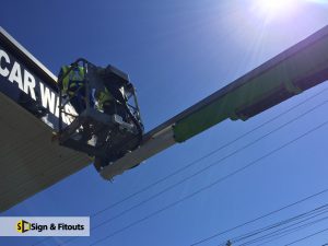 banner sign installation
