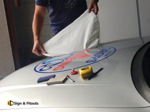 Car Sticker Installation