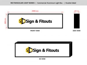 The Rectangular Sign Size