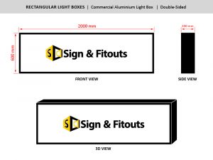 The Rectangular Sign Size