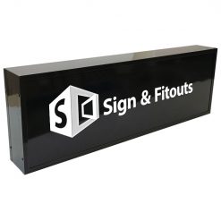 Rectangular Sign Dark- Signage Melbourne - Custom sign - Sign maker - Sign writing - Sign and Fitouts