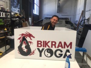 sign fabrication, fabricated light box sign