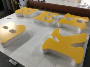 fabricated 3d letters, sign fabrication