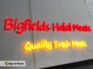 Neon signage, LED Sign, illuminated sign