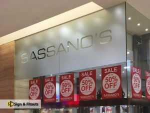 Window frosting, privacy window film, window sign