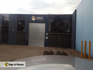 Factory sign, Building sign, Panel signage