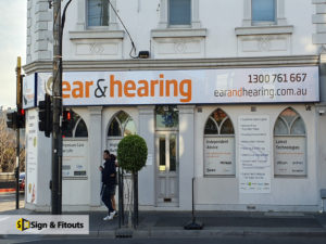 Light box sign, Building signage, illuminated sign