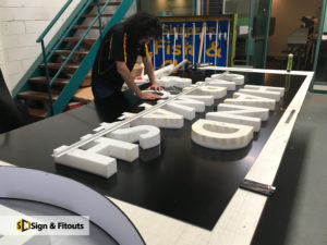 Fabricated sign, sign maker, 3d letter sign