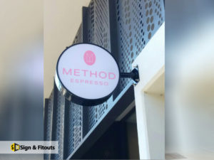 Building sign, Light box sign, illuminated sign