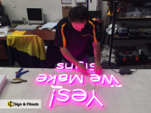 Neon sign fabrication, Custom signage, Led neon sign