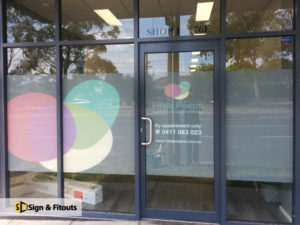 Window graphics, window frosting, window sign