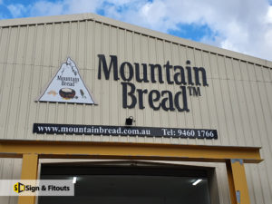 3D sign, building signage, factory sign