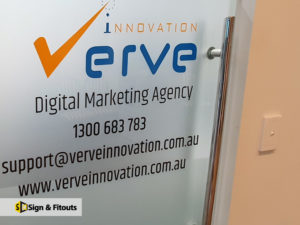 Vinyl sign writing, business sign, window graphics