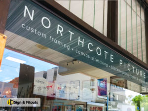 Window sign, window graphics